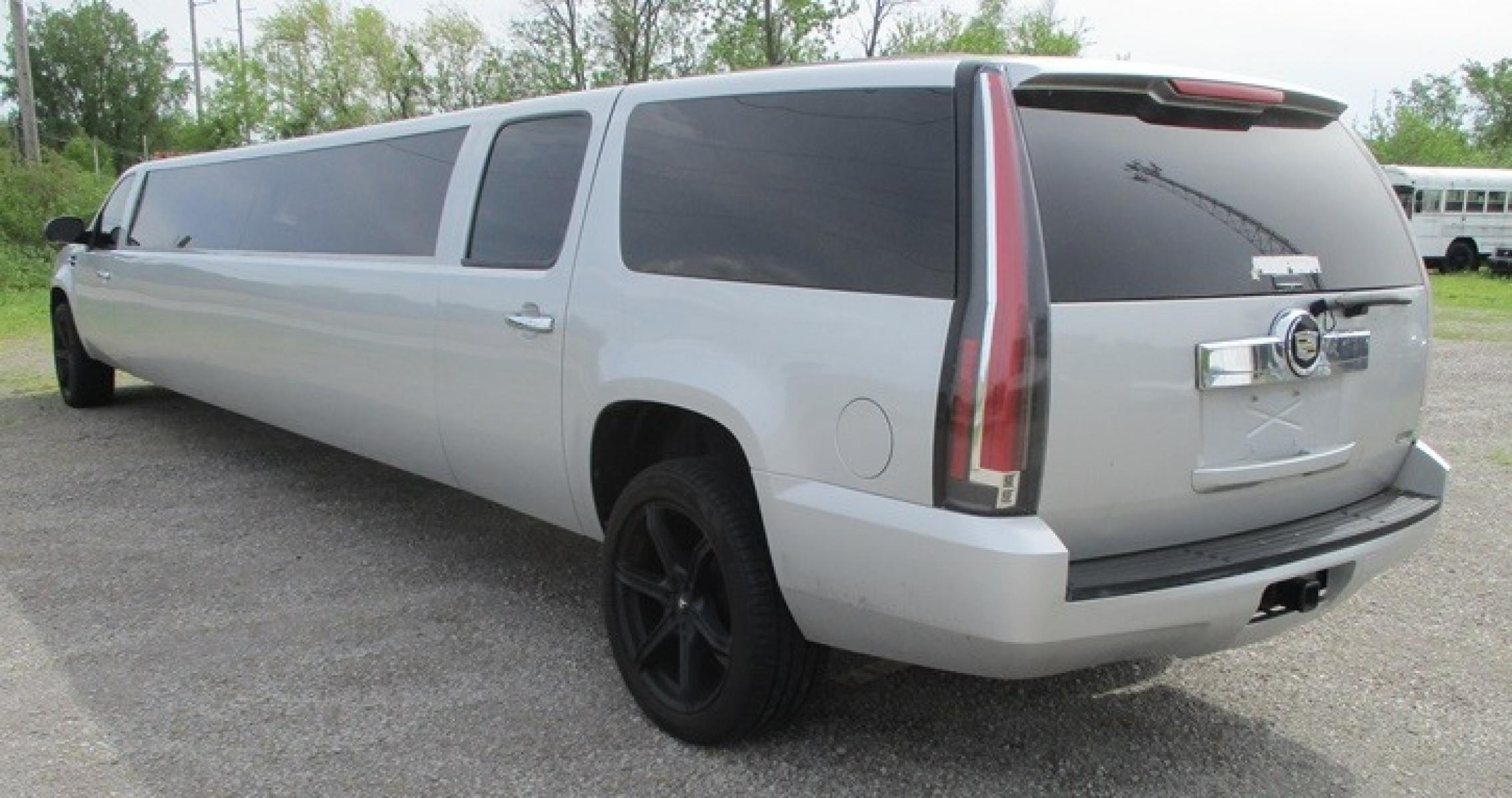 2011 Silver /Black Chevrolet Suburblade , located at 1725 US-68 N, Bellefontaine, OH, 43311, (937) 592-5466, 40.387783, -83.752388 - 2011 200" VIP Suburbalade, Silver, Black Leather, New Paint, New Custom Wheels, LOADED - Photo #1